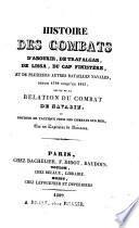 Histoire des combats d'Aboukir, de Trafalgar, de Lissa, du cap Finistère