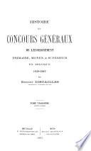 Histoire des concours généraux de l'enseignement primaire, moyen & supérieur en Belgique (1840-1881): 1873-1881