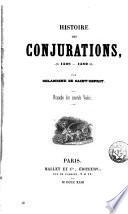Histoire des conjurations (1508-1589)
