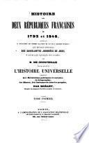 Histoire des deus republiques françaises de 1792 et 1848