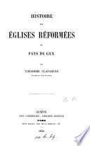 Histoire des Eglises réformées du Pays de Gex