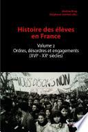 Histoire des élèves en France