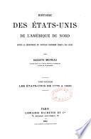 Histoire des Etats-Unis de l'Amérique du Nord