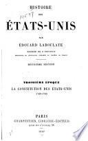 Histoire des États-Unis: La constitution des États-Unis, 1781-1789