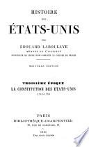 Histoire des États-Unis: La constitution des États-Unis, 1782-1789