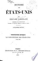 Histoire des États-Unis: La constitution des États-Unis, 1783-1789