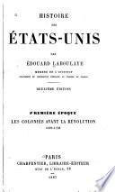 Histoire des États-Unis: Les colonies avant la révolution 1620-1763