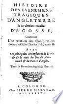 Histoire des evenemens tragique d'Angleterre