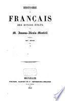 Histoire des Français des divers états