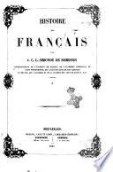 Histoire des français par J.C.L. Simonde de Sismondi