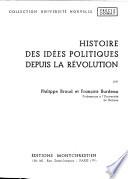 Histoire des idées politiques depuis la Révolution