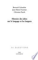 Histoire des idées sur le langage et les langues