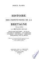 Histoire des institutions de la Bretagne