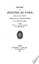 Histoire des Jésuites de Paris