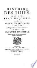 Histoire des juifs, sous le titre de Antiguitez judaïque