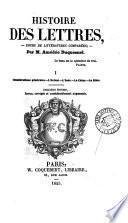 Histoire des lettres