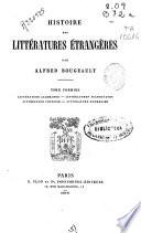 Histoire des littératures étrangères