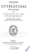 Histoire des littératures étrangères ...: t.] Littératures anglaise