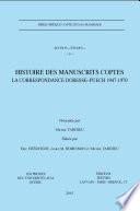 Histoire des manuscrits gnostiques coptes : La correspondance Doresse-Puech 1947-1970