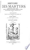 Histoire des martyres