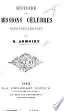 Histoire des missions célèbres dans tous les pays