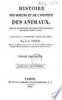 Histoire des moeurs et de l'instinct des animaux