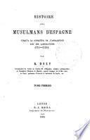 Histoire des musulmans d'Espagne, 1