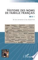 Histoire des noms de famille français