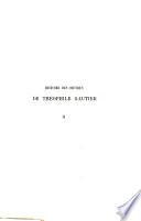 Histoire des oeuvres de Théophile Gautier