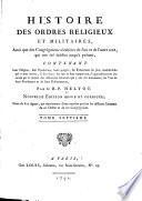 Histoire des ordres religieux et militaires