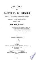 Histoire des pasteurs du désert