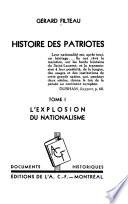 Histoire des patriotes ...