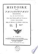 Histoire des philosophes modernes, par M. Savérien, avec leurs portraits gravés par François. Tome premier [-huitième]
