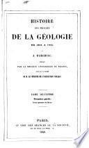 Histoire des progrès de la géologie de 1834 à [1859]