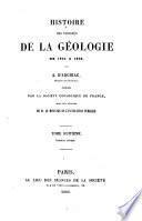 Histoire des progrès de la géologie