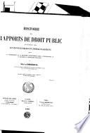 Histoire des rapports de droit public qui existèrent entre les provinces belges et l'empire d'Allemagne