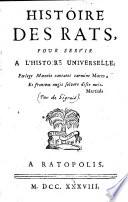Histoire des rats