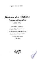 Histoire des relations internationales