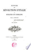 Histoire des Révolutions d ́Italie