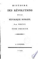 Histoire des révolutions de la République Romaine