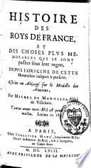 Histoire des roys de France