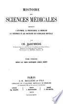 Histoire des sciences médicales