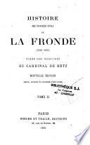 Histoire des troubles civils de la Fronde