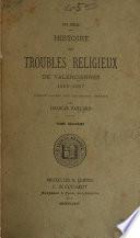 Histoire des troubles religieux de Valenciennes