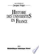 Histoire des universités en France