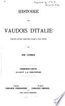 Histoire des Vaudois d'Italie depuis leurs origines jusqu'à nos jours