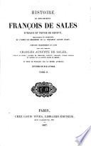 Histoire du bien-heureux François de Sales evesque et prince de Geneve