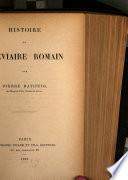 Histoire du bréviaire romain