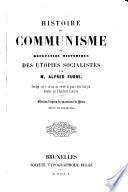Histoire du Comunisme ou réfutation historique des utopies socialistes par Alfred Sudre