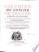 Histoire du concile de Trente